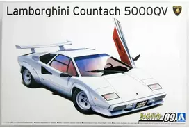 Aoshima Lamborghini Countach 5000 QV 1985/88 1/24 surenkamas modelis