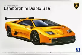 Aoshima Lamborghini Diablo GTR 1/24 surenkamas plastikinis modelis