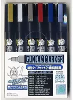 Mr Hobby Mr.Hobby Gundam Marker Fine Edge žymeklių rinkinys 2 vnt., GMS-126