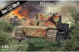 Das Werk Tiger I (PzKpfw VI) vėlyvas 1/35 plastikinis tanko modelis #35028