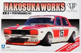 Aoshima Nissan Skyline 4 durų LB Works 1/24 surenkamas modelis