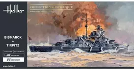 Heller Bismarck & Tirpitz karo laivai 1/400 – surenkamas plastikinis rinkinys