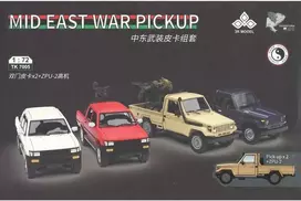 Hobilt 3R Artimųjų Rytų 2 pikapai su ZPU-2, plastikinis modelis 1:72 TK7005