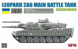 Leopard 2A6 tankas 1/35 riboto leidimo plastikinis surenkamas modelis RFM-5103