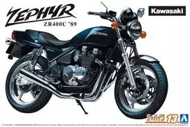 Aoshima Kawasaki Zephyr ZR400C '89 1/12 plastikinis surenkamas modelis
