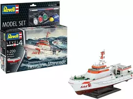 Revell Hermann Marwede 1:200 jūrų gelbėjimo laivas – dovanų komplektas 65812