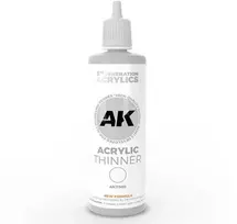 AK Interactive 3-ios kartos akrilinių dažų skiediklis, 100 ml (AK11500)