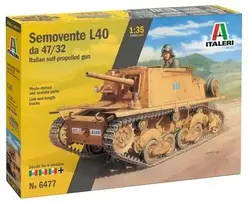 Italeri Semovente L40 da 47/32 1/35 II p. karo plastikinis surenkamas modelis