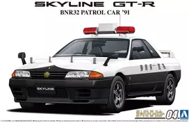 Aoshima Nissan Skyline GT-R BNR32 patrulinis automobilis ’91 1/24 rinkinys