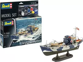 Revell KFK Kriegsfischkutter dovanų rinkinys 1/144 – plastikinis laivo modelis