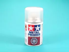 Tamiya Metal Primer – skaidrus purškiamas gruntas metalui, 100 ml (87061)