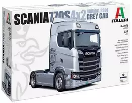 Italeri Scania S770 4x2 pilka kabina 1/24 plastikinis surenkamas rinkinys
