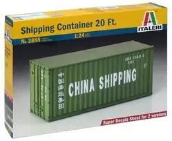 Italeri 20 ft jūrinis konteineris 1/24 – plastikinis rinkinys (3888)