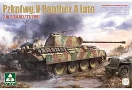 Takom Sd.Kfz.171/267 Panther A vėlyvasis 2in1 1/35 plastikinis tanko modelis