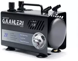 Gaahleri GT-918 tylus aerografo kompresorius, 1 l, 2 jungtys, 44 dB