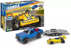 Revell '78 Chevy 4x4 pikapas su Malibu GP Virage ir priekaba 1:25 rinkinys