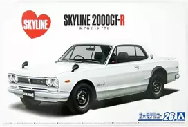 Aoshima Nissan Skyline 2000 GT-R KPGC10 '71 1/24 plastikinis modelis