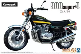 Aoshima Kawasaki Z1A 900 Super4 1974 1/12 plastikinis surenkamas modelis