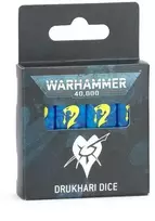 Games Workshop Warhammer 40,000 Drukhari stalo žaidimų kauliukų rinkinys, 16 vnt.
