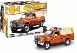 Revell '79 Jeep J-10 pikapas su kemperiu 1/24 surenkamas modelis