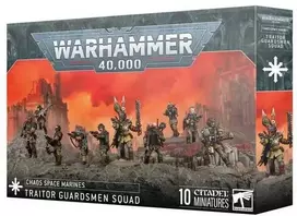 Games Workshop Warhammer 40,000: Chaoso Išdavikų Gvardiečių būrys – 10 miniatiūrų rinkinys