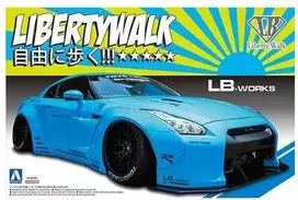 Aoshima Nissan GT-R R35 LB Works Ver.1 1/24 plastikinis surinkimo rinkinys