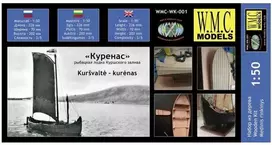 Wmc Models WMC Kurėnas medinis surenkamas laivas 1:50 (WK001)