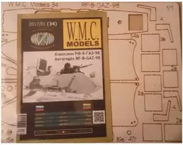 Wmc Models WMC RF-8 GAZ-98 aerosanė, faneros lazeriu pjautas rinkinys 1:25