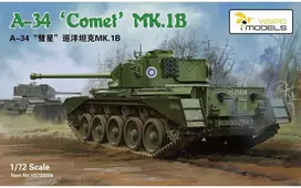 Vespid Models A34 Comet Mk.1B britų tankas 1/72 plastikinis modelis