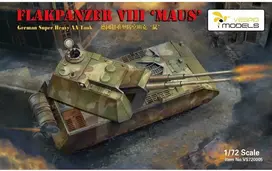 Vespid Models VESPID Flakpanzer VIII Maus 1/72 plastikinis surenkamas tanko modelis