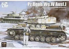 Border Model Pz.Beob.Wg. IV Ausf. J 1/35 plastikinis rinkinys su vadu ir pėstininkais