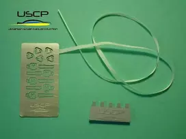Ukrainian Scale Cars USCP 1/24 automobilių modelių saugos diržų PE rinkinys, smėlinis (24A031)