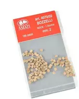Amati riešutmedžio blokai 2 mm (100 vnt.) laivų modeliams