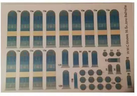 Wmc Models WMC Šv. Jono bažnyčios vitražai 1:150, aksesuaras maketams 56-1