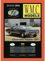 Wmc Models WMC Chevrolet Impala 1967 popierinis modelis 1/25, surinkimo rinkinys