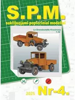 Wmc Models SPM Le Drandoulette krovininis pikapas 1/32 – klijuojamas popierinis modelis