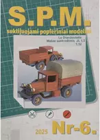 Wmc Models SPM Le Drandoulette JL popierinis sunkvežimio modelis, mastelis 1/32
