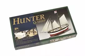 Amati Hunter Q-Ship medinis laivo modelio rinkinys 1:60
