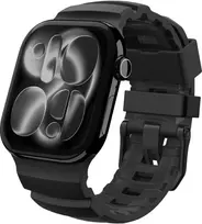 „Spigen“ silikoninė apyrankė, juoda - Apple Watch 49mm/46mm/45mm/44mm
