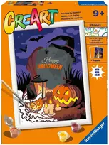 Dėlionė Tapyba pagal skaičius Halloween CreArt 23713 Ravensburger