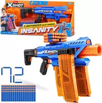 Zuru X Shot Insanity automatinis paleidėjas ir 72 strėlytės