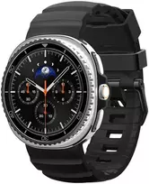 Spigen Silicone Band, juodas - Samsung Galaxy Watch 8 46mm/44mm/40mm