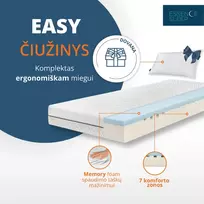 Čiužinys Mlily Essence Sleep Easy čiužinio ir pagalvės komplektas, 90x200x18