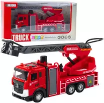Lean Toys Gaisrinės mašina su strėle ir vandens purkštuvu