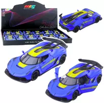 Lean Toys Metalinis sportinis automobilis 1:32 su atidaromomis durimis