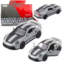 Lean Toys Metalinė sportinė mašina GTRS su atidaromomis durimis, pilka 1:43