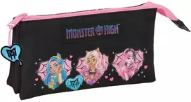Safta Monster High triple pencil case