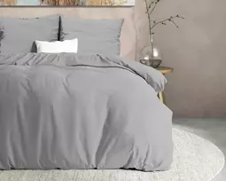 Patalynės komplektas Flanelinė patalynė Dreamhouse pilkos spalvos 200×220 cm, su 2 pagalvių užvalkalais