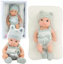 Lean Toys Lėlė kūdikis su antklode 18 cm