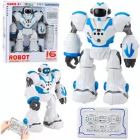 Lean Toys Interaktyvus nuotoliniu būdu valdomas robotas U ICTORY 16 funkcijų mėlynas
